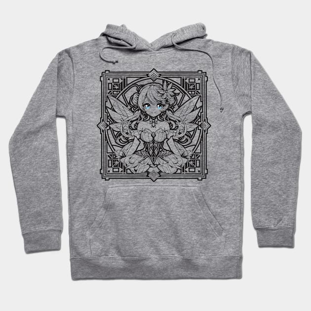 Fairy Outline Hoodie by CharmingChomp